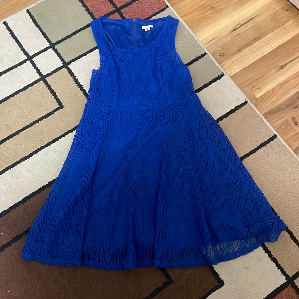 Used Medium blue zip up dress